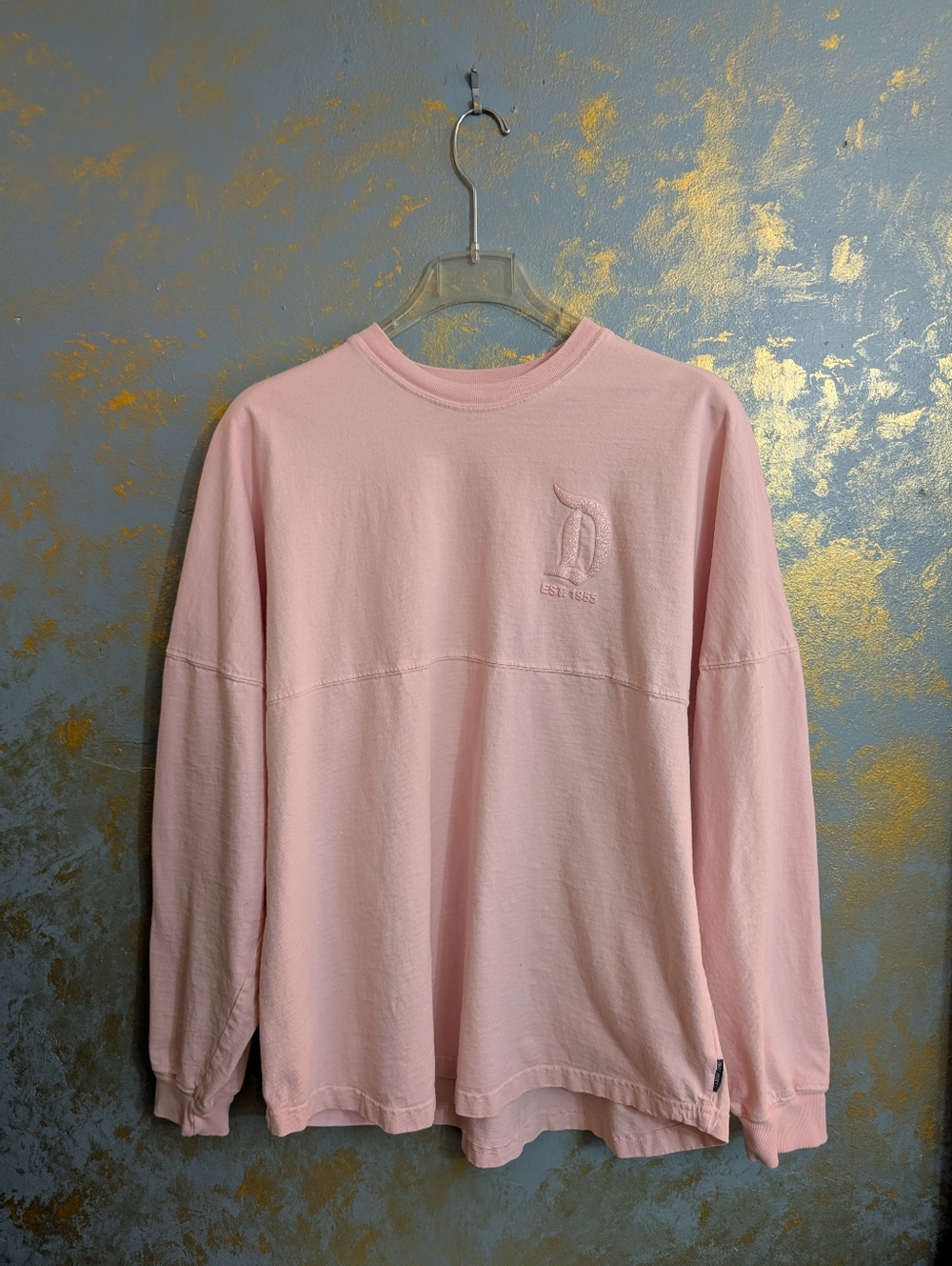 Disney Parks Light Pink Spirit Jersey Long Sleeve Shirt